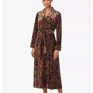 SOLD NWT Lauren Ralph Lauren Women's Long Sleeves Shawl Collar Robe Size XL